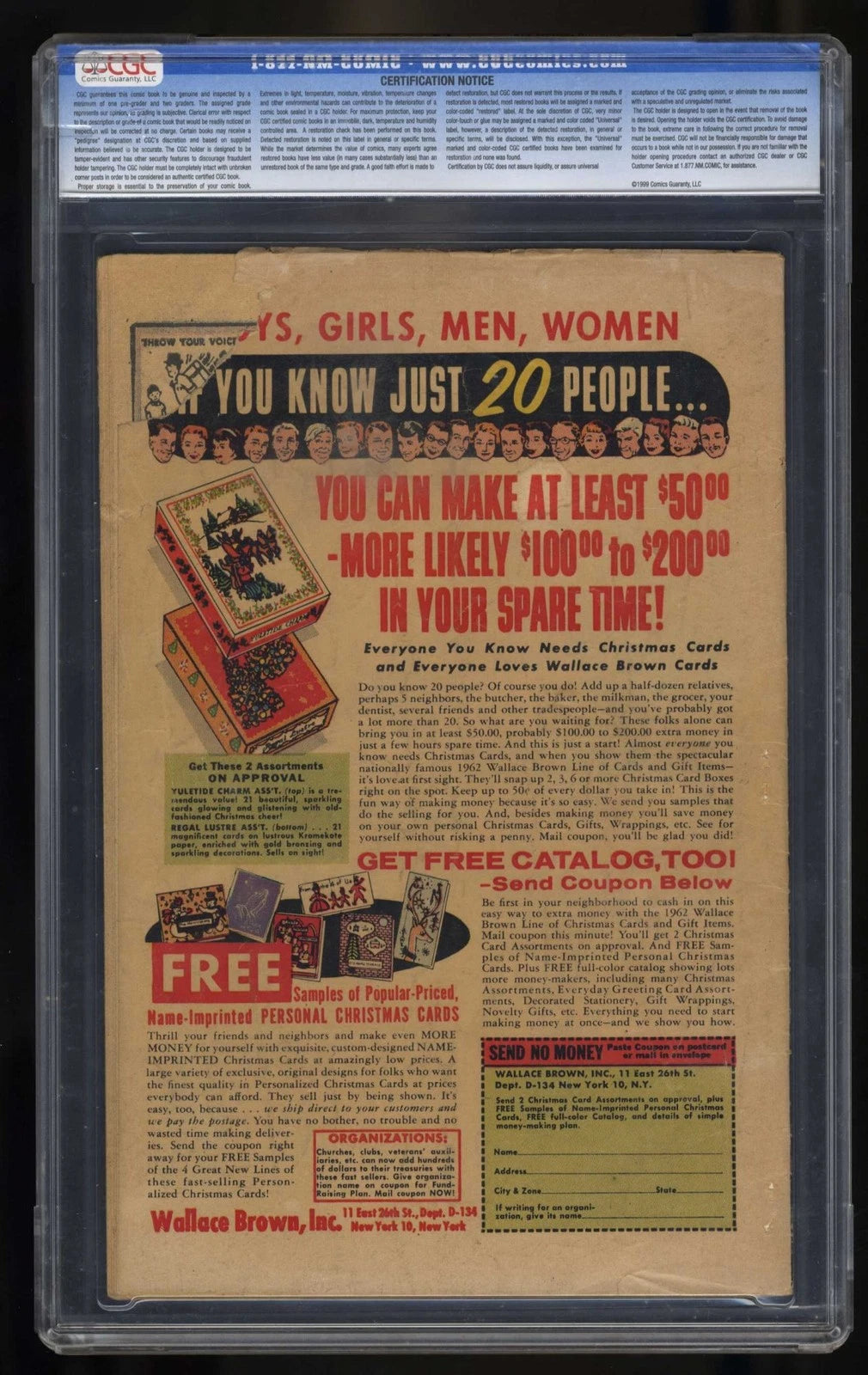 Amazing Fantasy #15 CGC FA/GD 1.5 1st Appearance Spider-Man