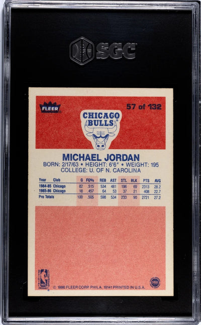 1986 Fleer Michael Jordan #57 SGC 2.5