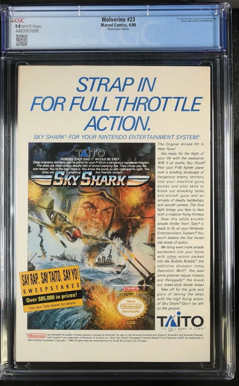 Wolverine 23 NEWSSTAND CGC 9.8
